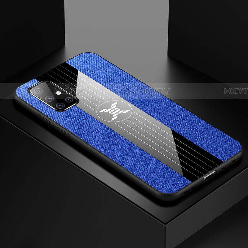 Coque Ultra Fine Silicone Souple Housse Etui S01 pour Samsung Galaxy A51 5G Bleu Plus