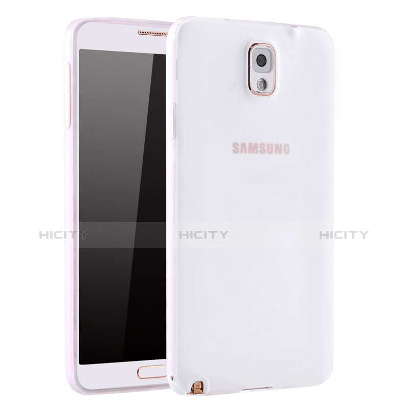 Coque Ultra Fine Silicone Souple Housse Etui S01 pour Samsung Galaxy Note 3 N9000 Blanc Plus