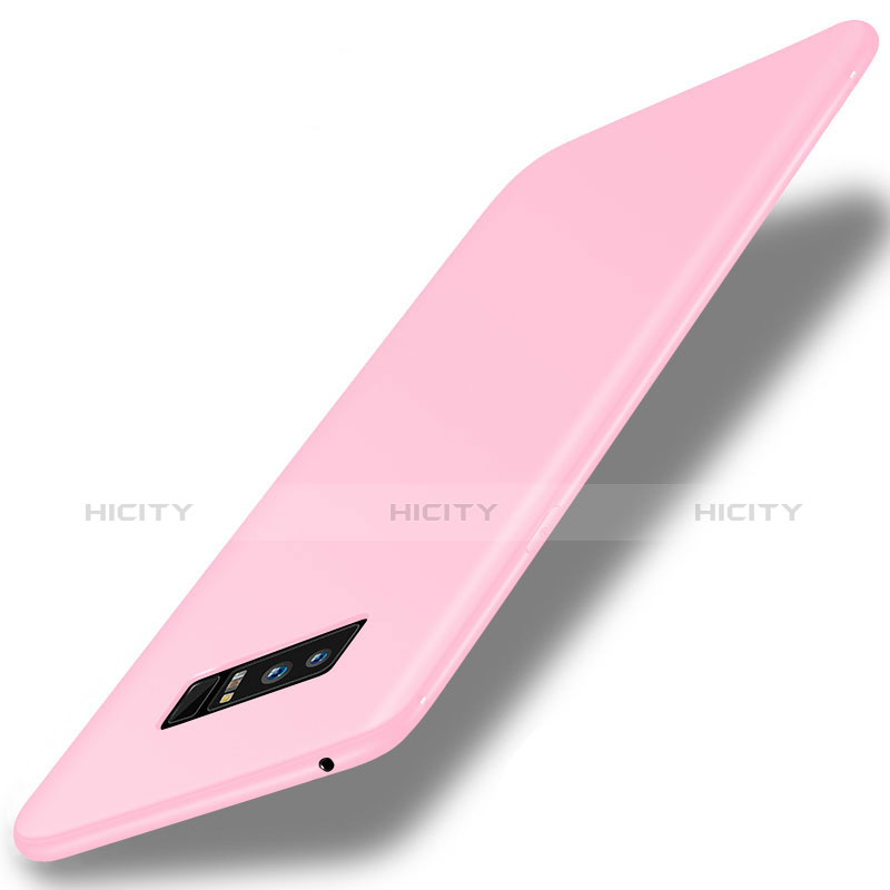 Coque Ultra Fine Silicone Souple Housse Etui S01 pour Samsung Galaxy Note 8 Duos N950F Rose Plus