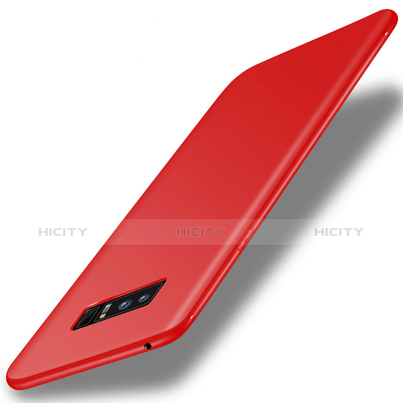 Coque Ultra Fine Silicone Souple Housse Etui S01 pour Samsung Galaxy Note 8 Rouge Plus