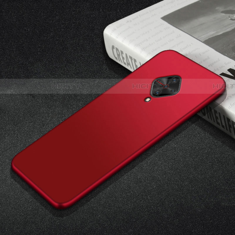 Coque Ultra Fine Silicone Souple Housse Etui S01 pour Vivo S1 Pro Rouge Plus