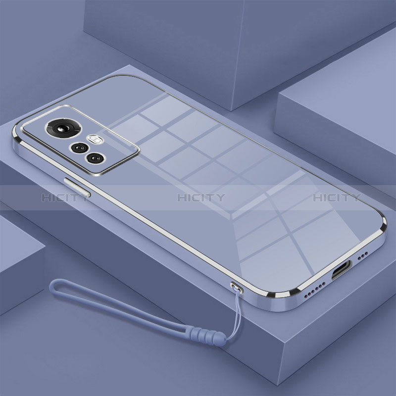 Coque Ultra Fine Silicone Souple Housse Etui S01 pour Xiaomi Mi 12T 5G Gris Lavende Plus