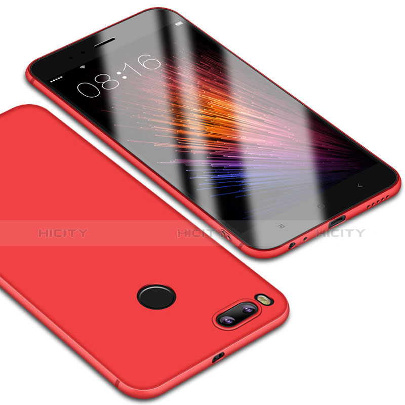 Coque Ultra Fine Silicone Souple Housse Etui S01 pour Xiaomi Mi A1 Rouge Plus