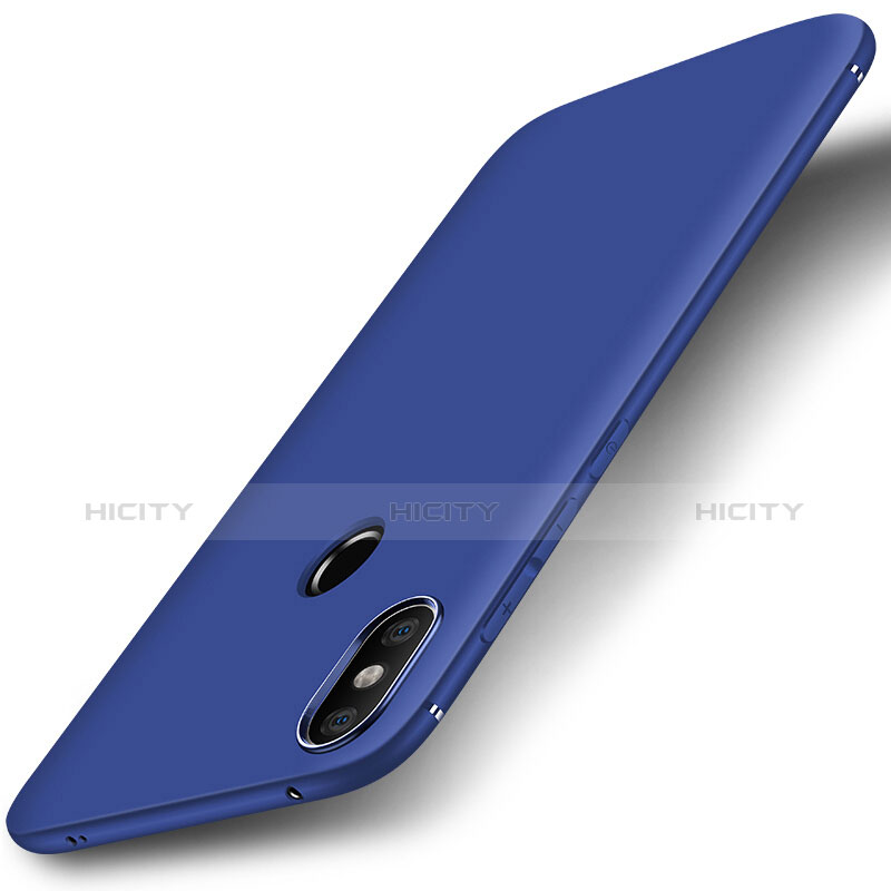 Coque Ultra Fine Silicone Souple Housse Etui S01 pour Xiaomi Mi A2 Lite Bleu Plus