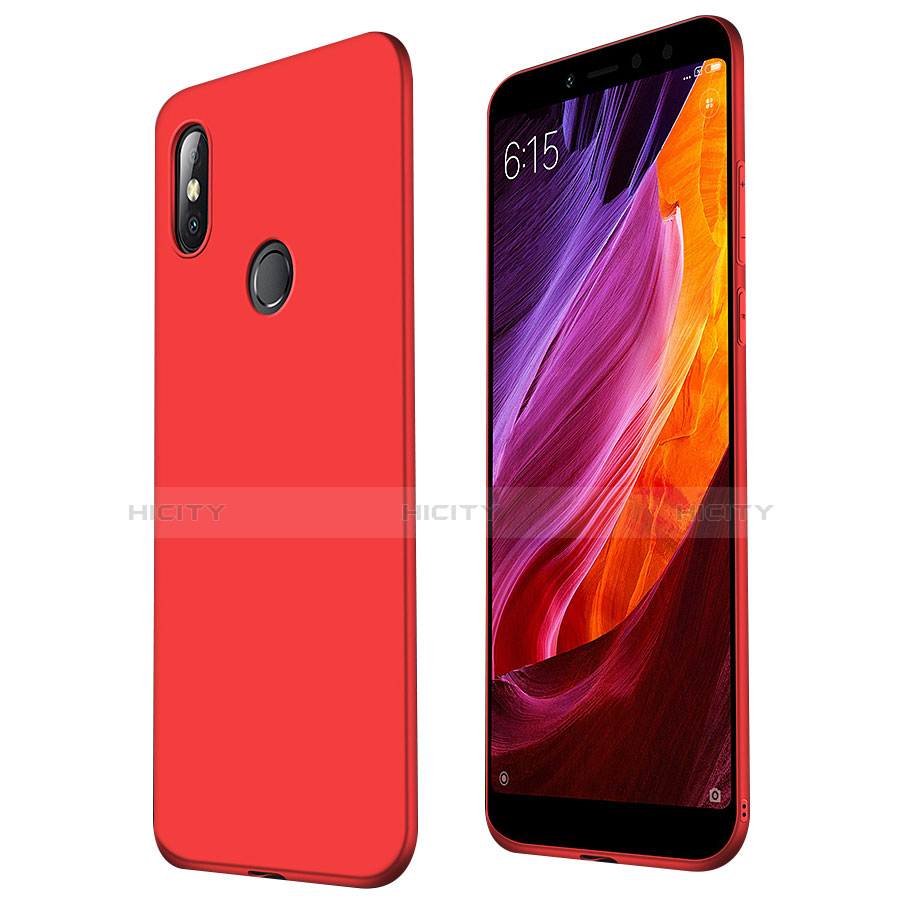 Coque Ultra Fine Silicone Souple Housse Etui S01 pour Xiaomi Mi Max 3 Rouge Plus