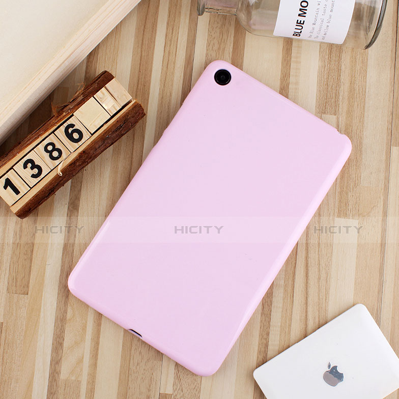 Coque Ultra Fine Silicone Souple Housse Etui S01 pour Xiaomi Mi Pad 4 Plus 10.1 Rose Plus