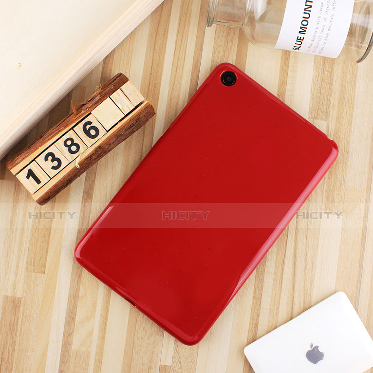 Coque Ultra Fine Silicone Souple Housse Etui S01 pour Xiaomi Mi Pad 4 Rouge Plus