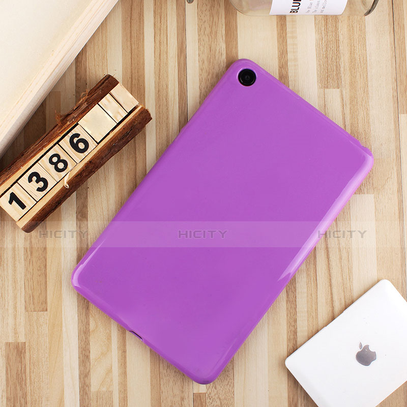 Coque Ultra Fine Silicone Souple Housse Etui S01 pour Xiaomi Mi Pad 4 Violet Plus