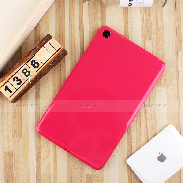 Coque Ultra Fine Silicone Souple Housse Etui S01 pour Xiaomi Mi Pad Rose Rouge Plus