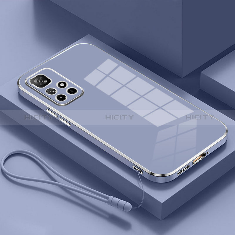 Coque Ultra Fine Silicone Souple Housse Etui S01 pour Xiaomi Poco M4 Pro 5G Gris Lavende Plus