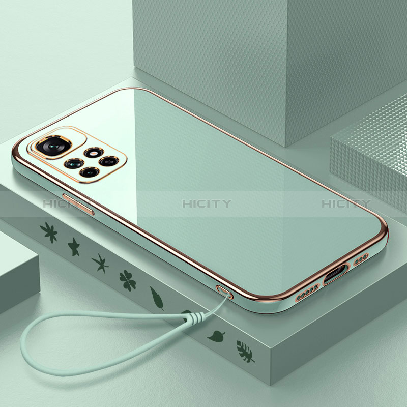 Coque Ultra Fine Silicone Souple Housse Etui S01 pour Xiaomi Redmi Note 11 4G (2021) Vert Plus