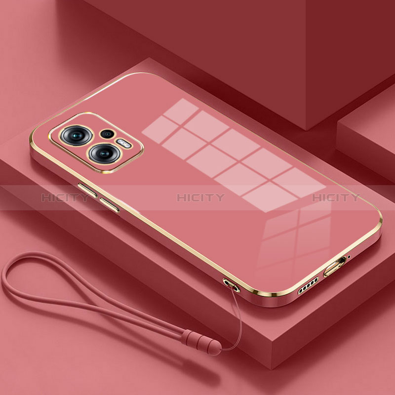 Coque Ultra Fine Silicone Souple Housse Etui S01 pour Xiaomi Redmi Note 11T Pro 5G Rouge Plus