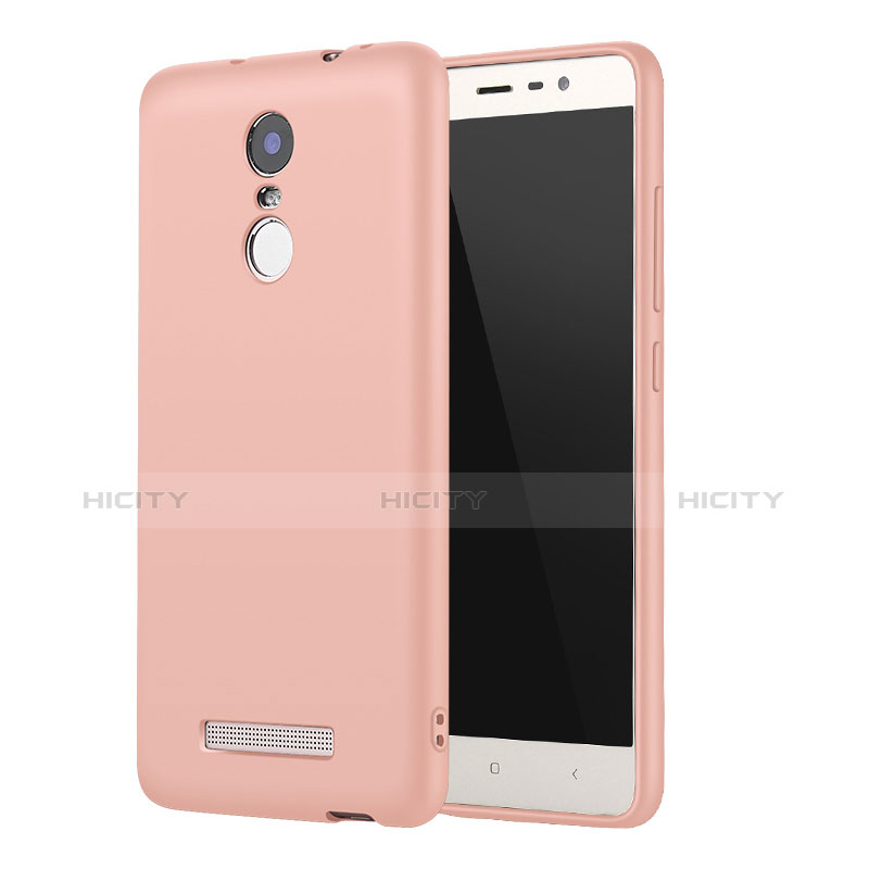 Coque Ultra Fine Silicone Souple Housse Etui S01 pour Xiaomi Redmi Note 3 MediaTek Rose Plus