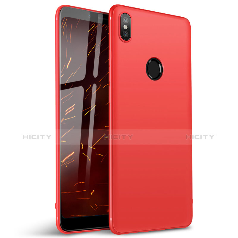 Coque Ultra Fine Silicone Souple Housse Etui S01 pour Xiaomi Redmi S2 Rouge Plus