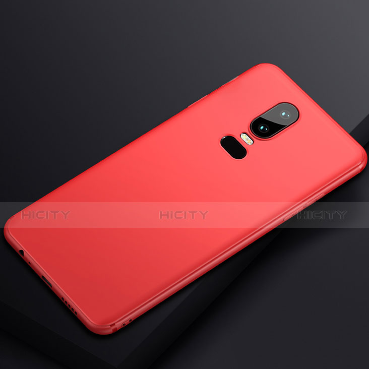 Coque Ultra Fine Silicone Souple Housse Etui S02 pour OnePlus 6 Rouge Plus