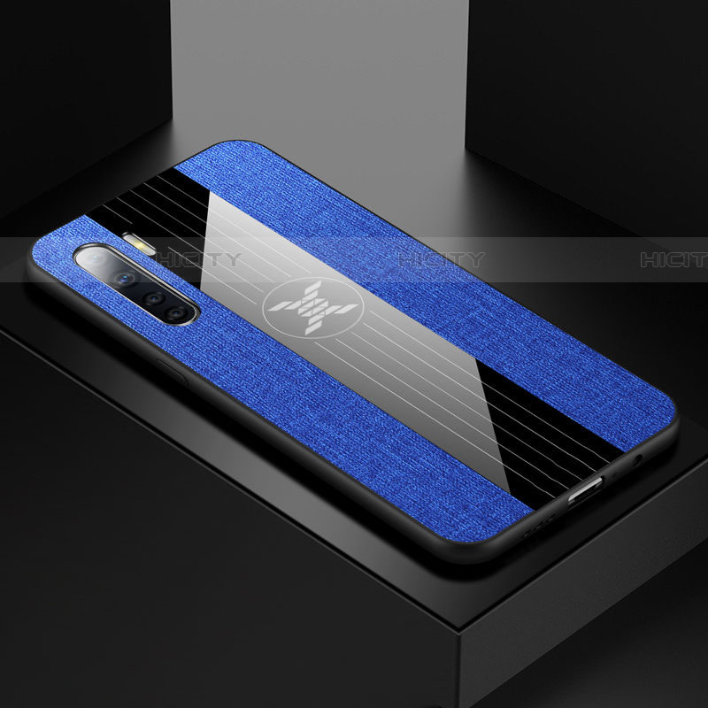 Coque Ultra Fine Silicone Souple Housse Etui S02 pour Oppo A91 Bleu Plus