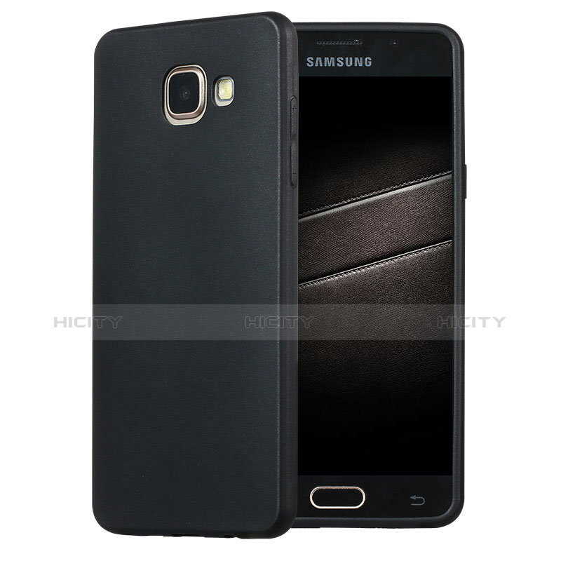 Coque Ultra Fine Silicone Souple Housse Etui S02 pour Samsung Galaxy A5 (2016) SM-A510F Noir Plus