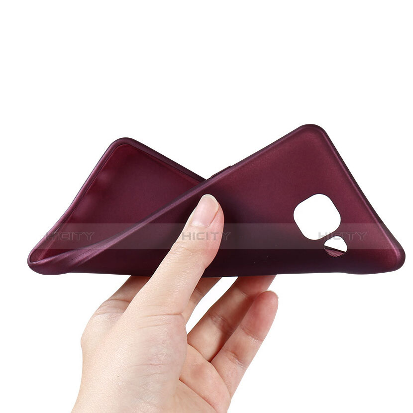 Coque Ultra Fine Silicone Souple Housse Etui S02 pour Samsung Galaxy A5 (2016) SM-A510F Violet Plus