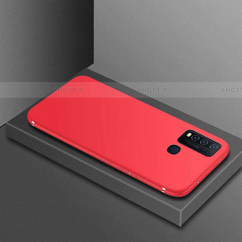 Coque Ultra Fine Silicone Souple Housse Etui S02 pour Vivo Y50 Rouge Plus