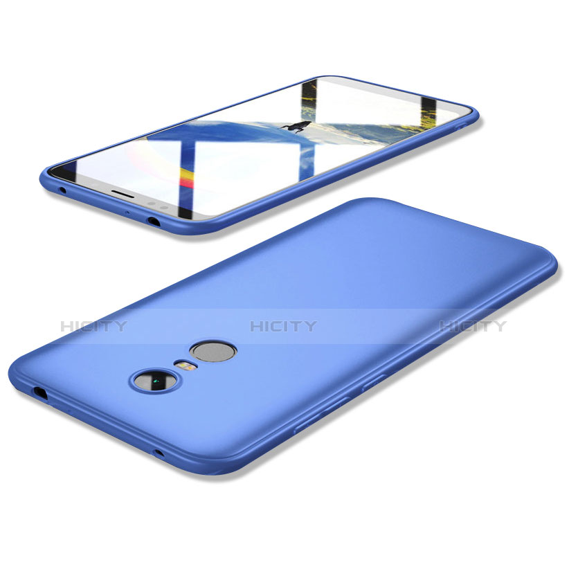 Coque Ultra Fine Silicone Souple Housse Etui S02 pour Xiaomi Redmi 5 Plus Bleu Plus