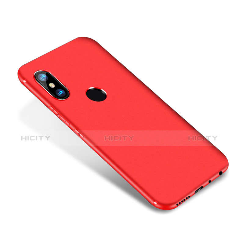 Coque Ultra Fine Silicone Souple Housse Etui S02 pour Xiaomi Redmi Note 5 Pro Rouge Plus