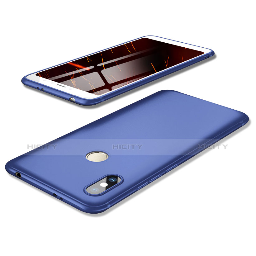 Coque Ultra Fine Silicone Souple Housse Etui S02 pour Xiaomi Redmi Y2 Bleu Plus