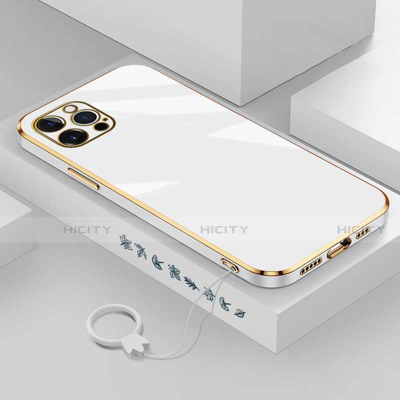 Coque Ultra Fine Silicone Souple Housse Etui S03 pour Apple iPhone 13 Pro Max Blanc Plus