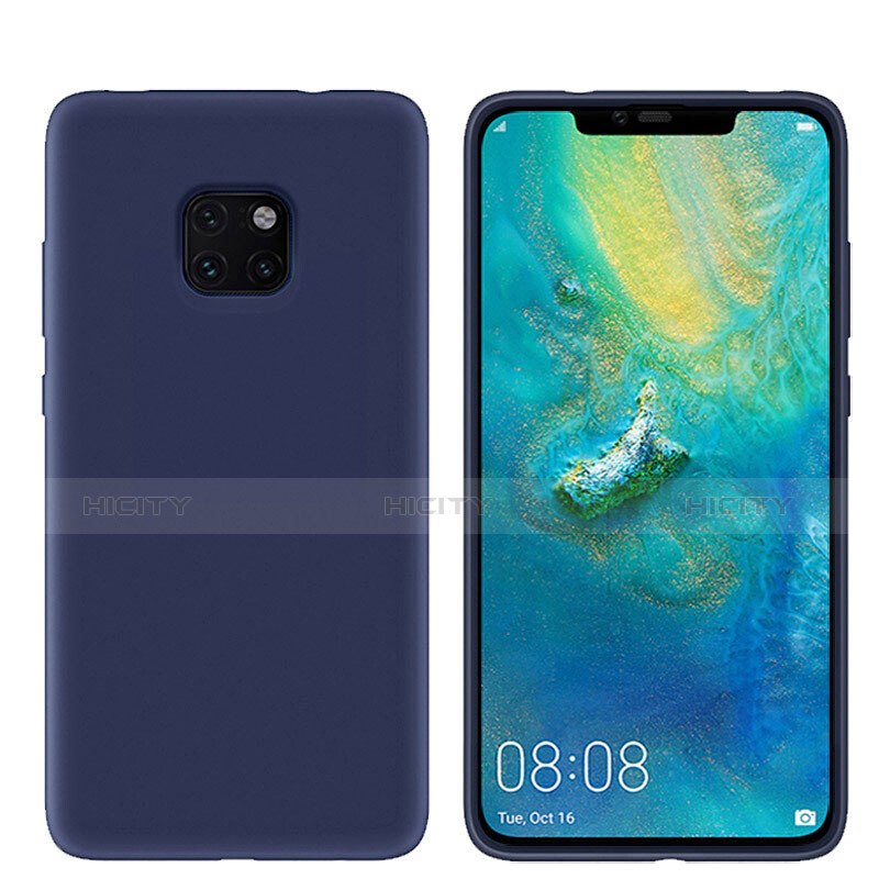 Coque Ultra Fine Silicone Souple Housse Etui S03 pour Huawei Mate 20 Pro Bleu Plus