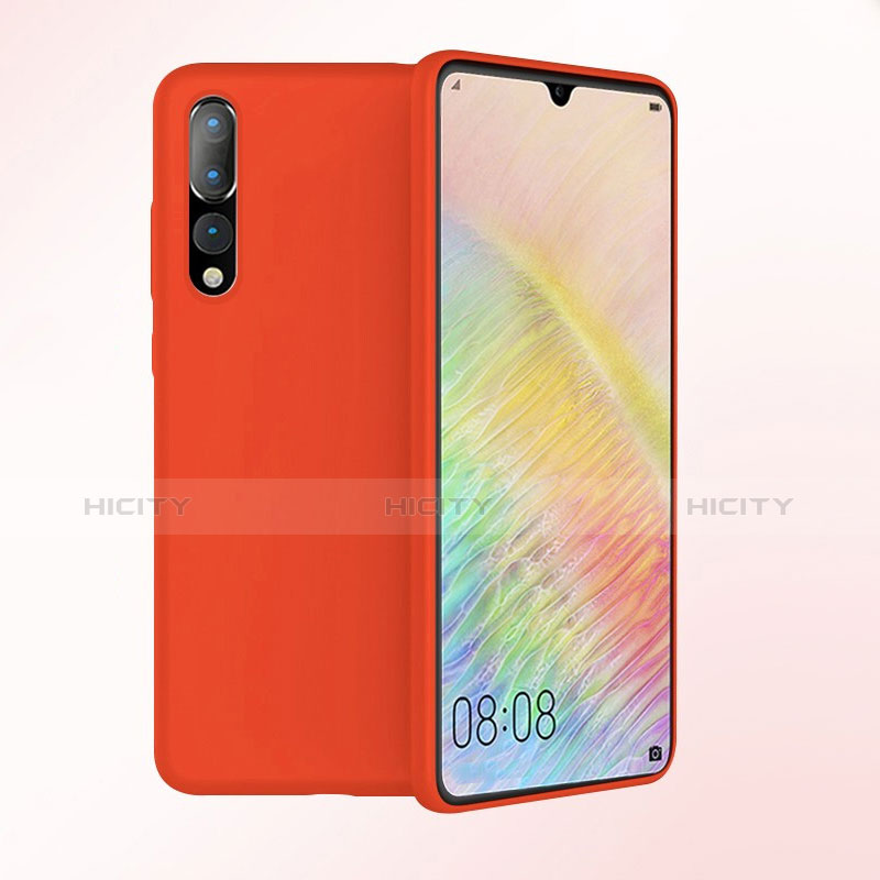 Coque Ultra Fine Silicone Souple Housse Etui S03 pour Huawei P20 Pro Rouge Plus