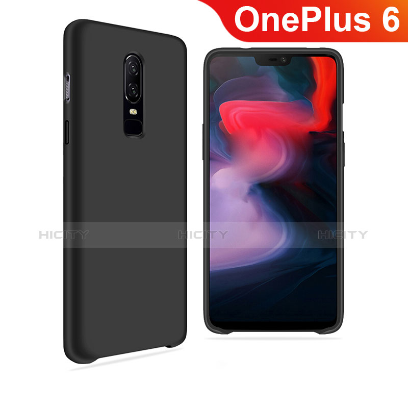 Coque Ultra Fine Silicone Souple Housse Etui S03 pour OnePlus 6 Noir Plus