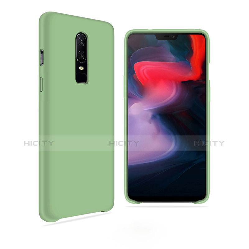 Coque Ultra Fine Silicone Souple Housse Etui S03 pour OnePlus 6 Vert Plus