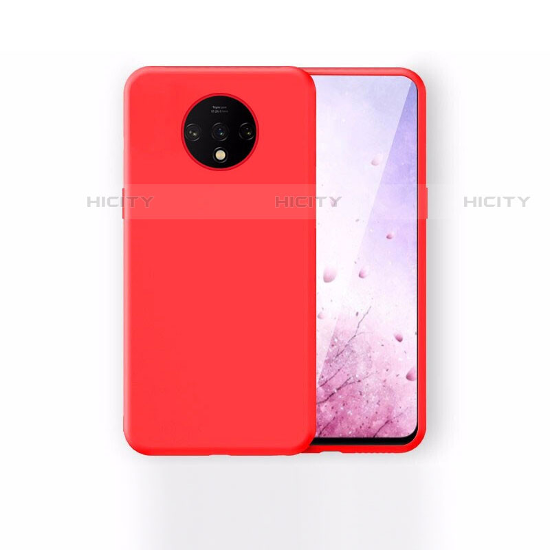 Coque Ultra Fine Silicone Souple Housse Etui S03 pour OnePlus 7T Rouge Plus