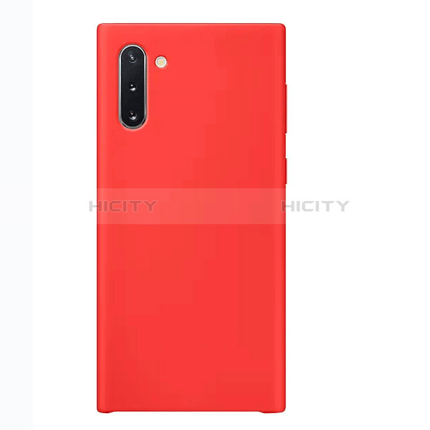 Coque Ultra Fine Silicone Souple Housse Etui S03 pour Samsung Galaxy Note 10 Rouge Plus