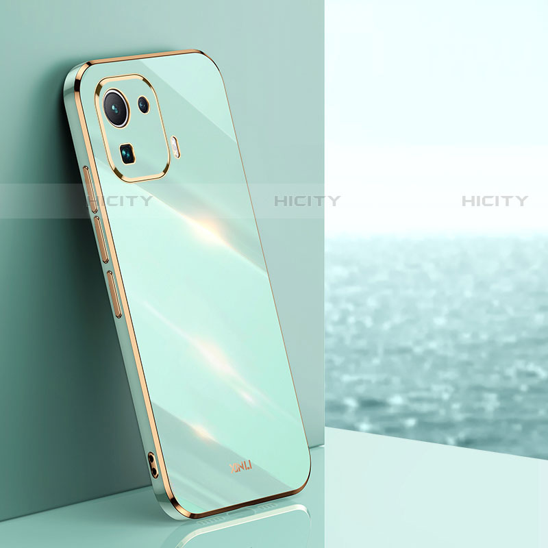 Coque Ultra Fine Silicone Souple Housse Etui S03 pour Xiaomi Mi 11 Pro 5G Vert Plus