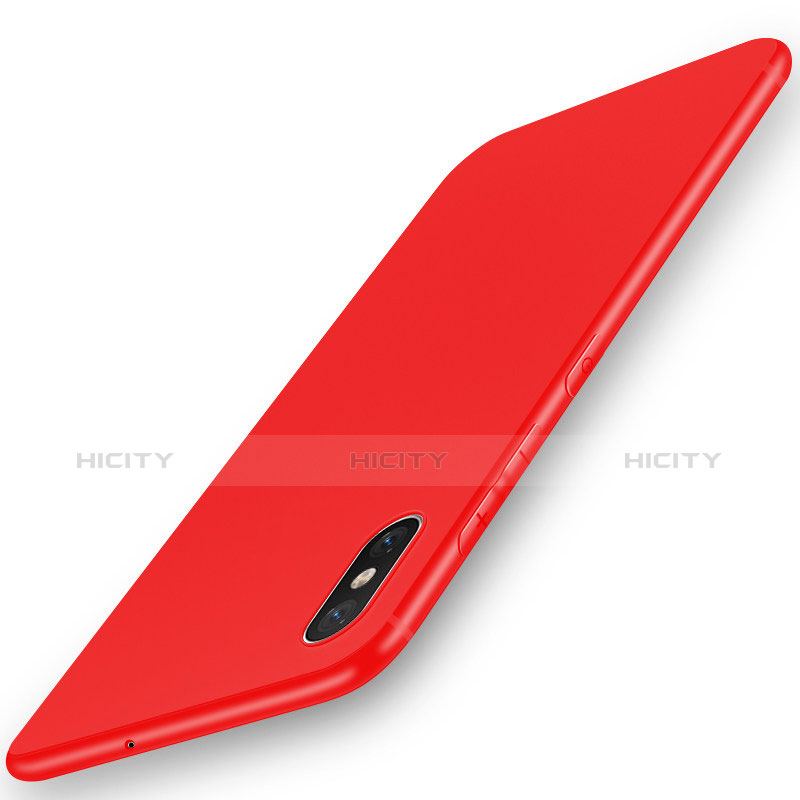 Coque Ultra Fine Silicone Souple Housse Etui S03 pour Xiaomi Mi 8 Explorer Rouge Plus