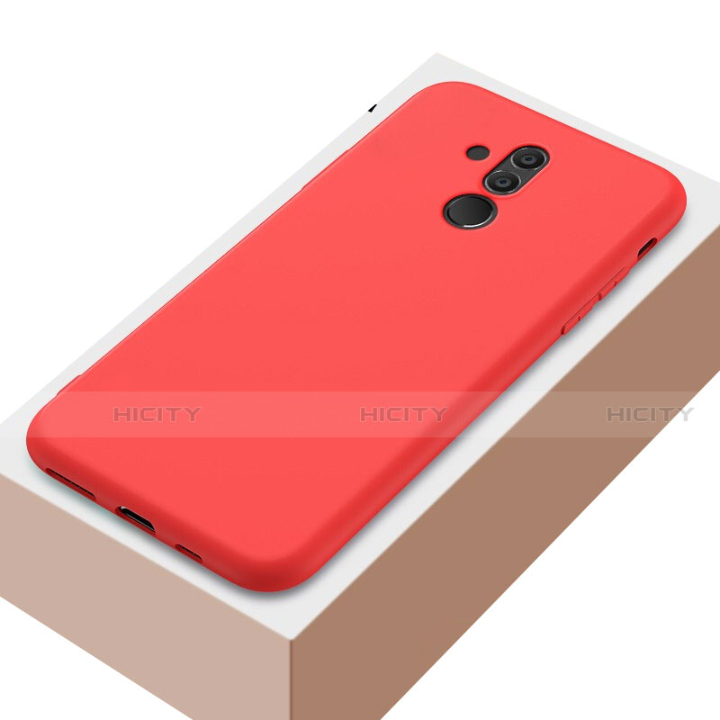 Coque Ultra Fine Silicone Souple Housse Etui S04 pour Huawei Mate 20 Lite Rouge Plus