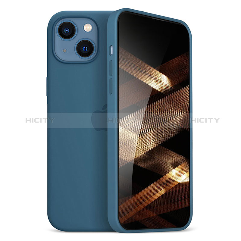 Coque Ultra Fine Silicone Souple Housse Etui S05 pour Apple iPhone 15 Bleu Plus