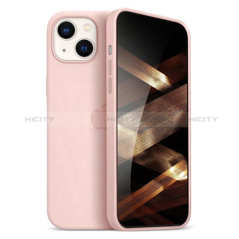 Coque Ultra Fine Silicone Souple Housse Etui S05 pour Apple iPhone 15 Or Rose Plus