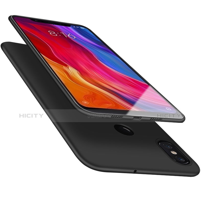 Coque Ultra Fine Silicone Souple Housse Etui S05 pour Xiaomi Mi 8 Noir Plus