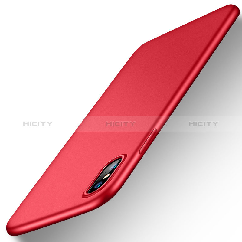 Coque Ultra Fine Silicone Souple Housse Etui S18 pour Apple iPhone Xs Max Rouge Plus