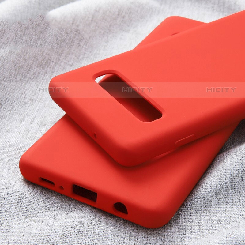 Coque Ultra Fine Silicone Souple Housse Etui U01 pour Samsung Galaxy S10 5G Rouge Plus