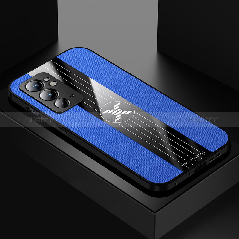 Coque Ultra Fine Silicone Souple Housse Etui X01L pour OnePlus 9RT 5G Bleu Plus