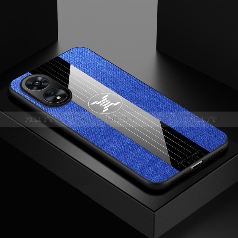 Coque Ultra Fine Silicone Souple Housse Etui X01L pour Oppo Reno8 T 5G Bleu Plus