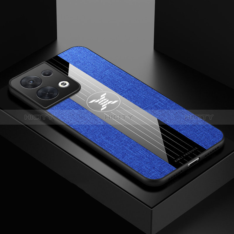 Coque Ultra Fine Silicone Souple Housse Etui X01L pour Oppo Reno9 Pro+ Plus 5G Bleu Plus