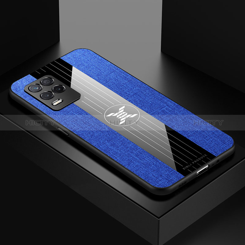 Coque Ultra Fine Silicone Souple Housse Etui X01L pour Realme Q3 5G Bleu Plus