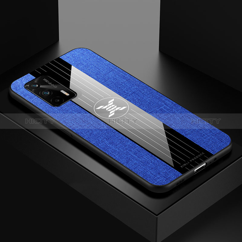 Coque Ultra Fine Silicone Souple Housse Etui X01L pour Realme Q3 Pro 5G Bleu Plus