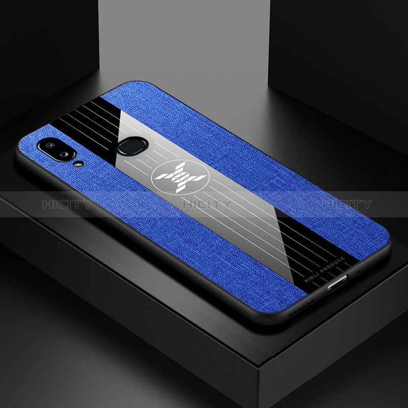 Coque Ultra Fine Silicone Souple Housse Etui X01L pour Samsung Galaxy A10s Bleu Plus