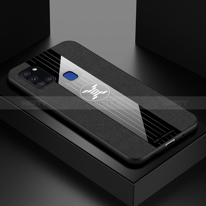 Coque Ultra Fine Silicone Souple Housse Etui X01L pour Samsung Galaxy A21s Noir Plus