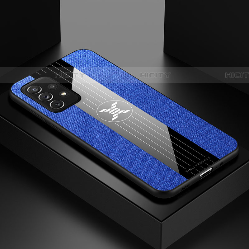 Coque Ultra Fine Silicone Souple Housse Etui X01L pour Samsung Galaxy A72 5G Bleu Plus