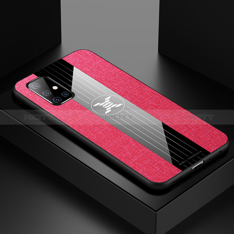 Coque Ultra Fine Silicone Souple Housse Etui X01L pour Samsung Galaxy M40S Rouge Plus